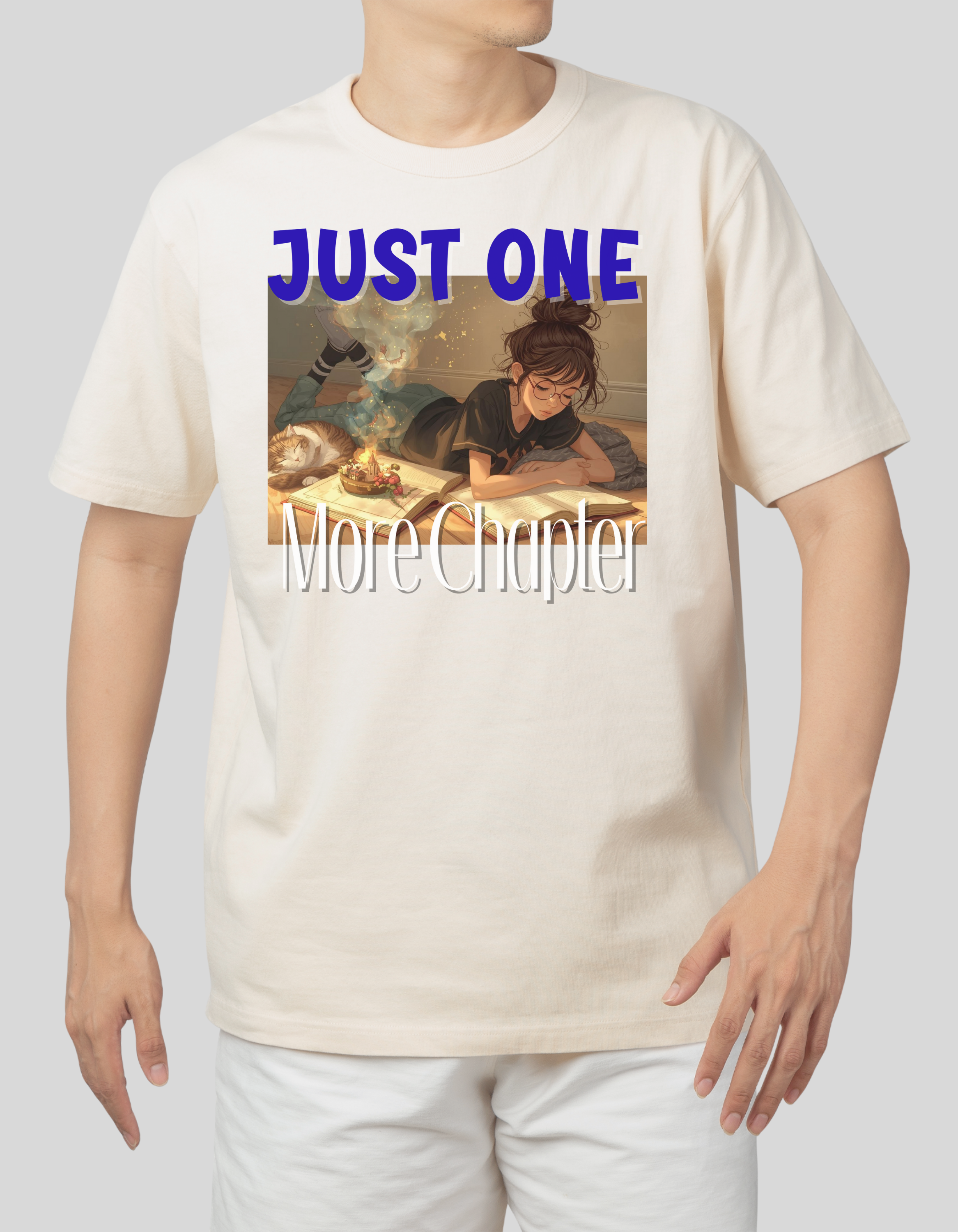 Booklovers T-Shirt - Just One More Chapter, Book Lover Gift, Literary Tee, Cozy Reading Shirt, Bookish Apparel