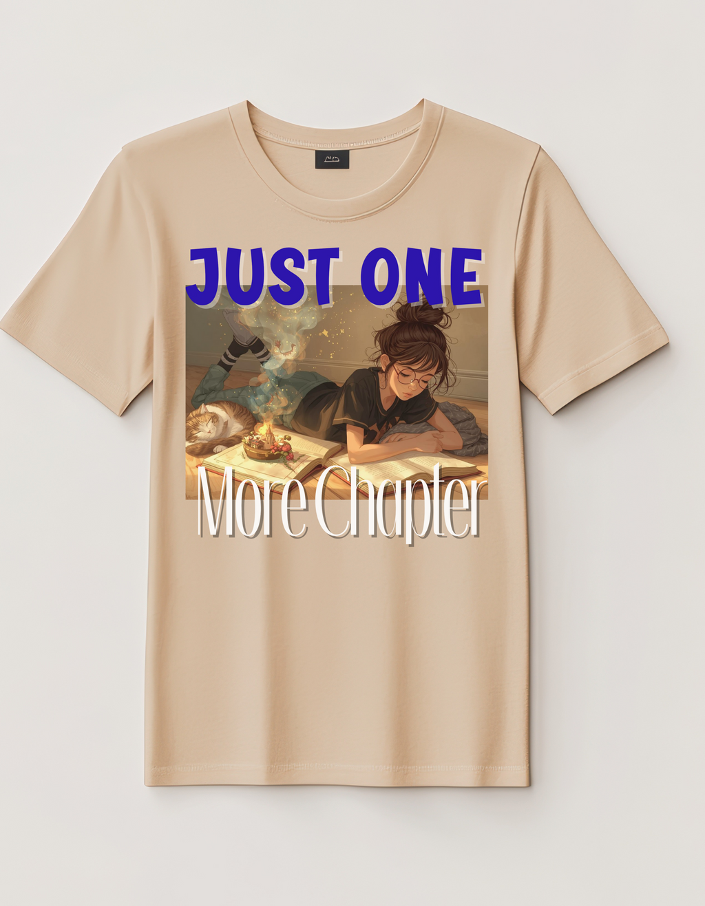 Booklovers T-Shirt - Just One More Chapter, Book Lover Gift, Literary Tee, Cozy Reading Shirt, Bookish Apparel