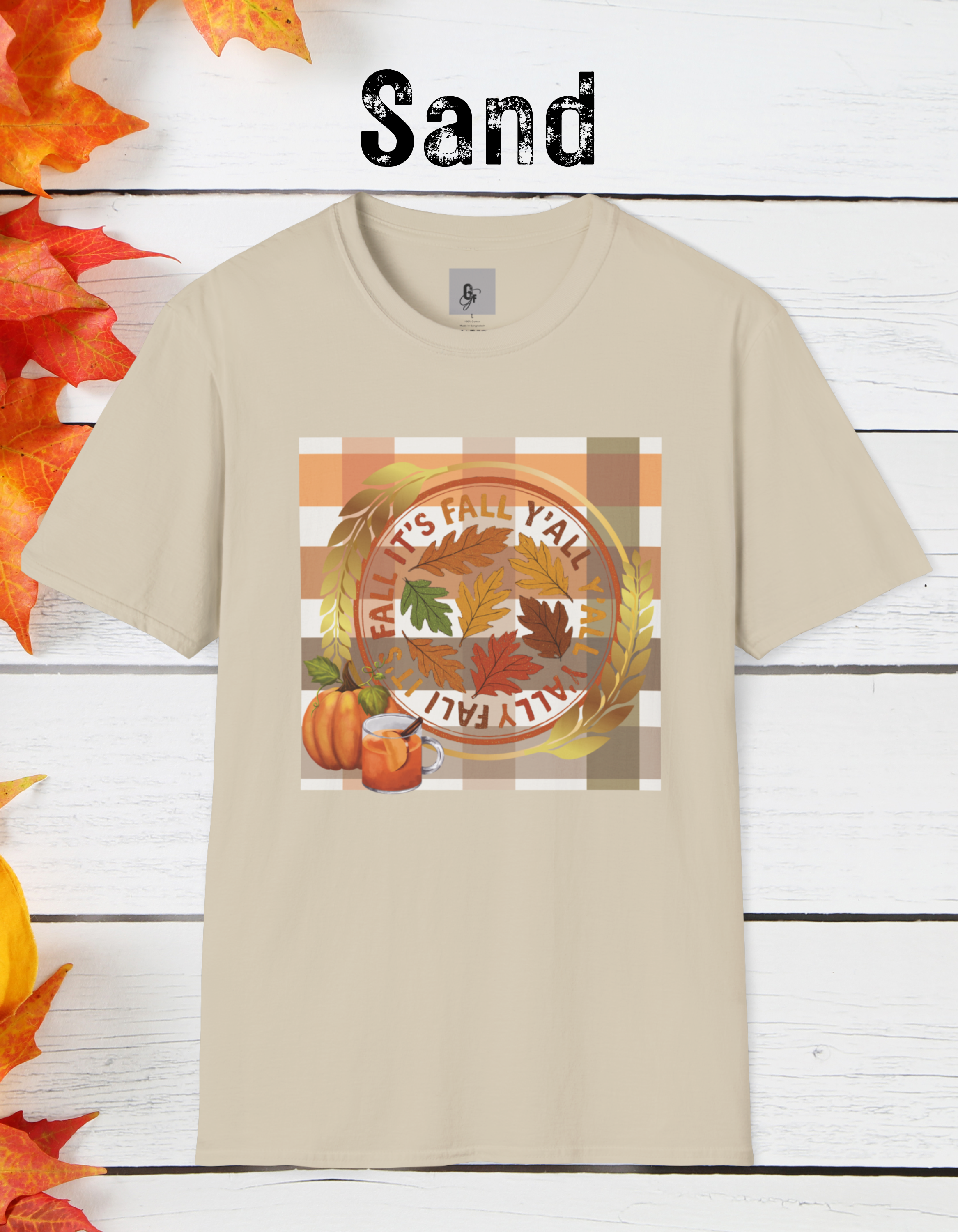 🍂 “It’s Fall Y’all” Tee, Autumn Vibes T-Shirt, Fall-Themed Tee, Unisex Casual Tee, Pumpkin Shirt, Thanksgiving Apparel, Cozy Fall Outfit