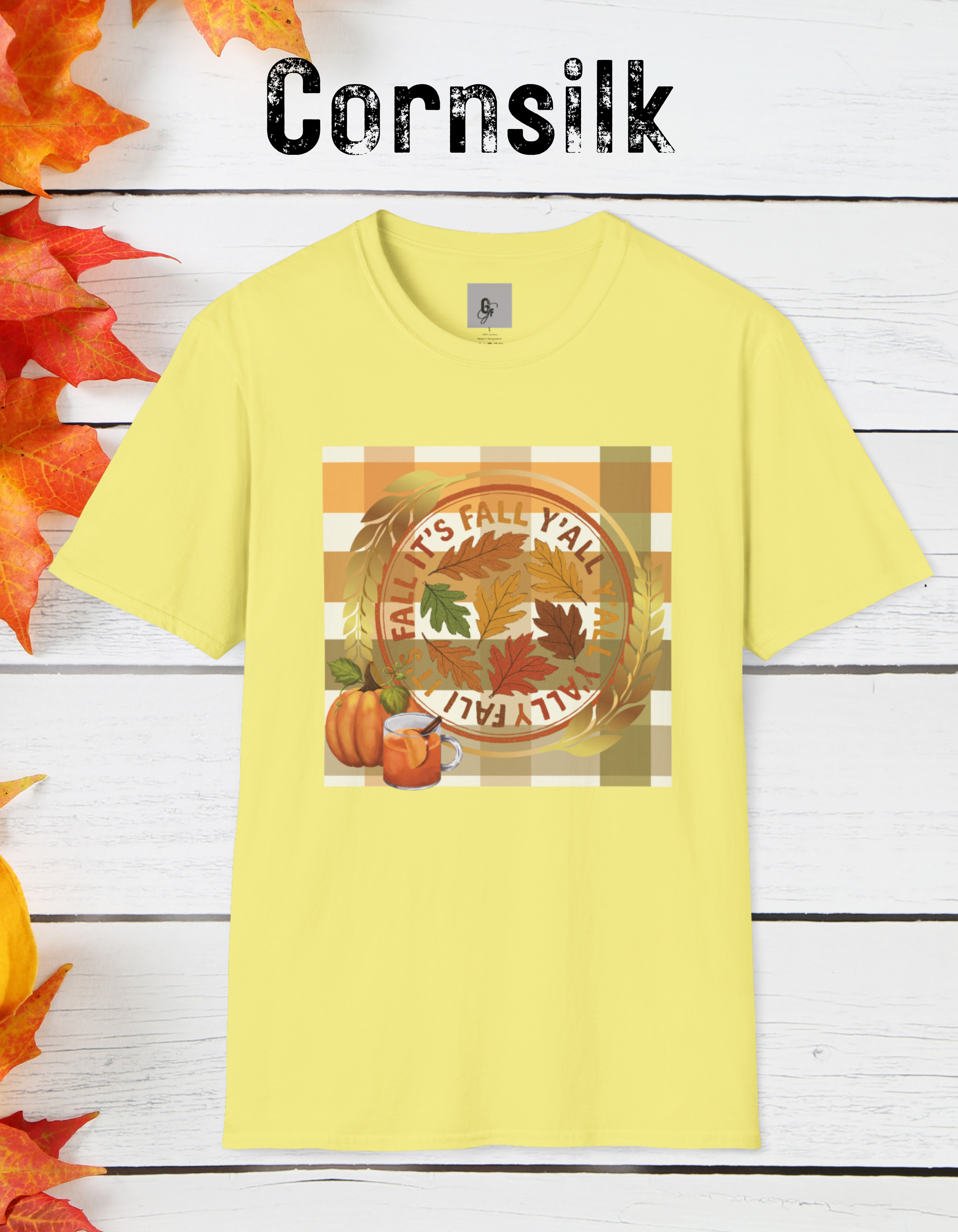 🍂 “It’s Fall Y’all” Tee, Autumn Vibes T-Shirt, Fall-Themed Tee, Unisex Casual Tee, Pumpkin Shirt, Thanksgiving Apparel, Cozy Fall Outfit