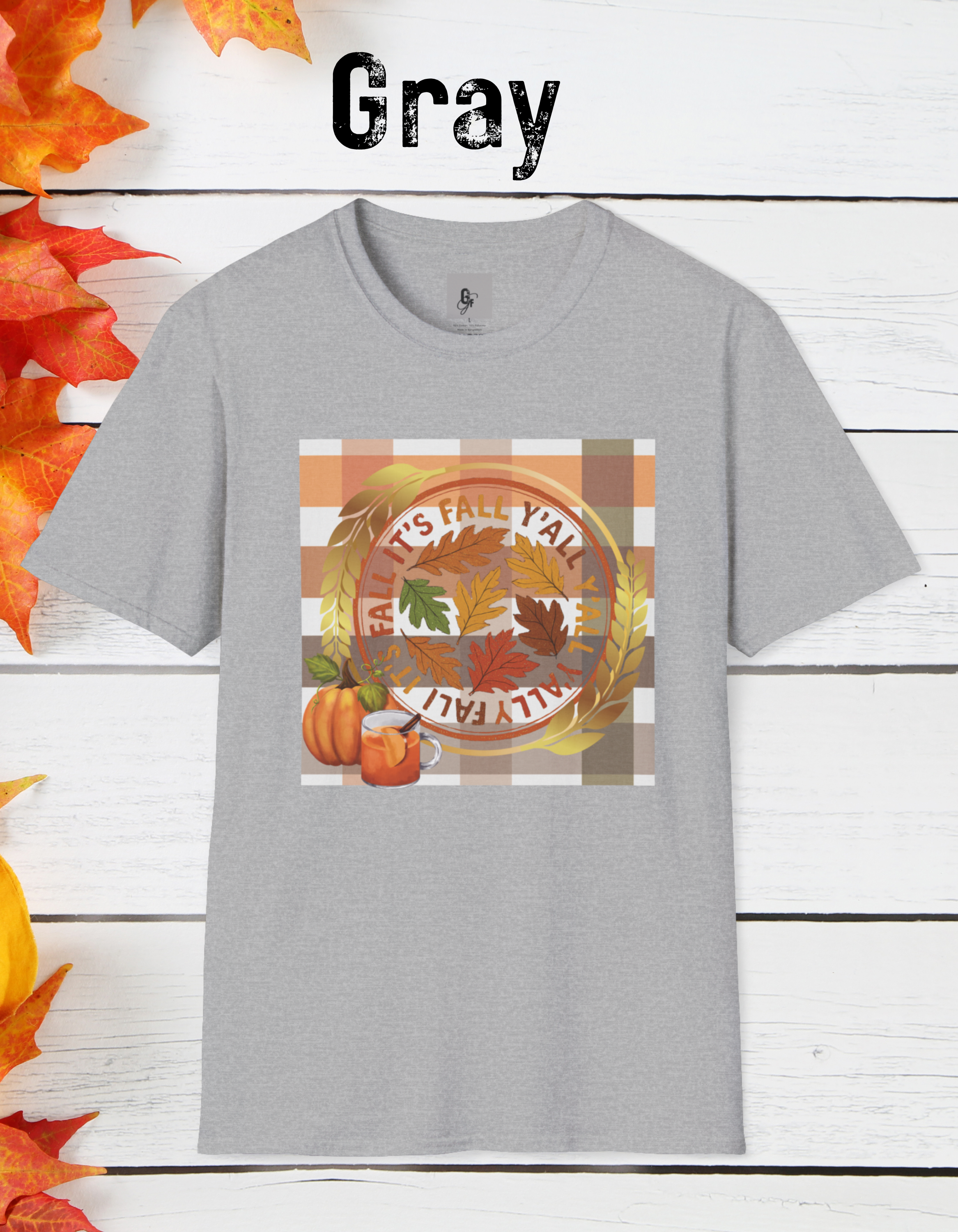 🍂 “It’s Fall Y’all” Tee, Autumn Vibes T-Shirt, Fall-Themed Tee, Unisex Casual Tee, Pumpkin Shirt, Thanksgiving Apparel, Cozy Fall Outfit