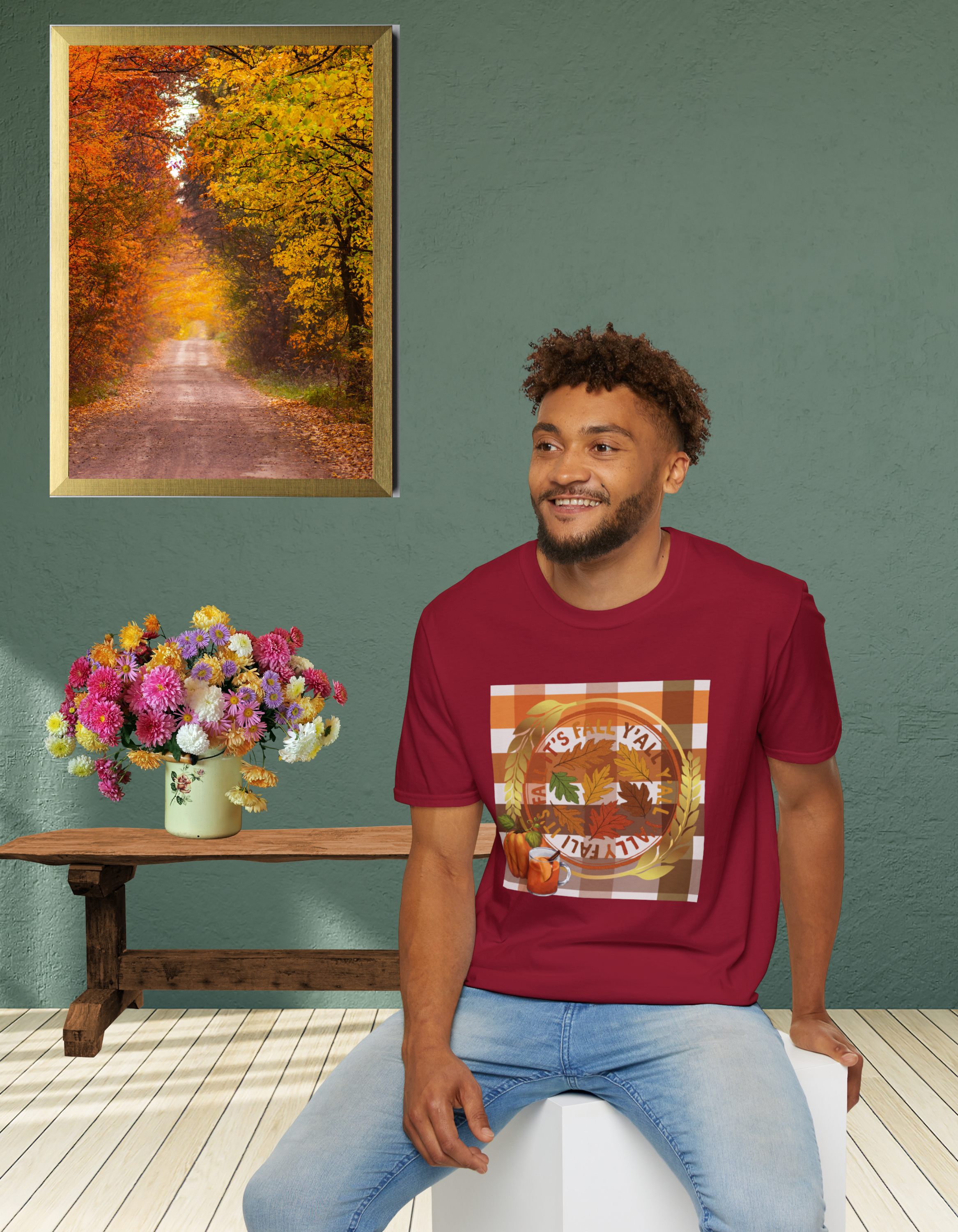 🍂 “It’s Fall Y’all” Tee, Autumn Vibes T-Shirt, Fall-Themed Tee, Unisex Casual Tee, Pumpkin Shirt, Thanksgiving Apparel, Cozy Fall Outfit