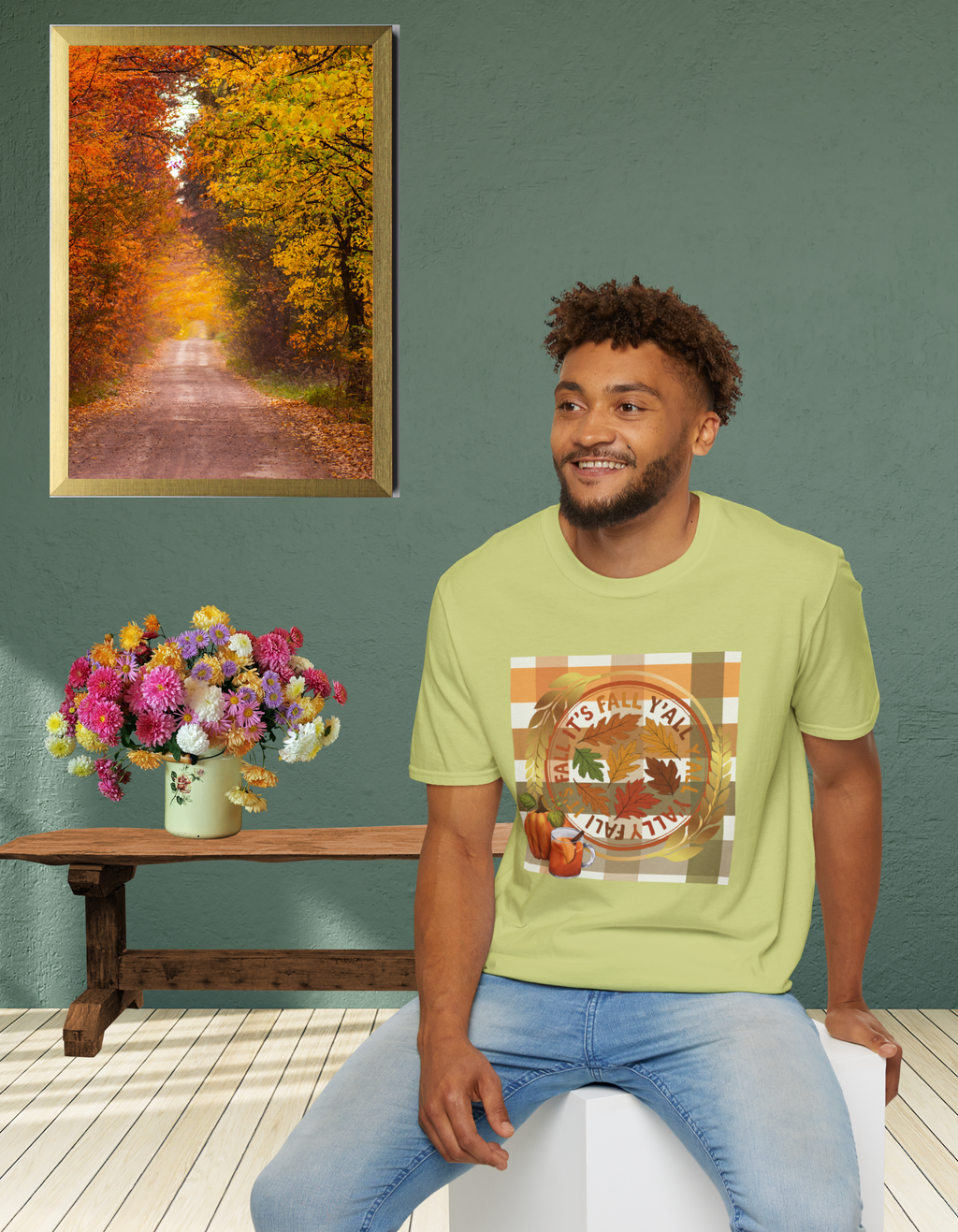 🍂 “It’s Fall Y’all” Tee, Autumn Vibes T-Shirt, Fall-Themed Tee, Unisex Casual Tee, Pumpkin Shirt, Thanksgiving Apparel, Cozy Fall Outfit