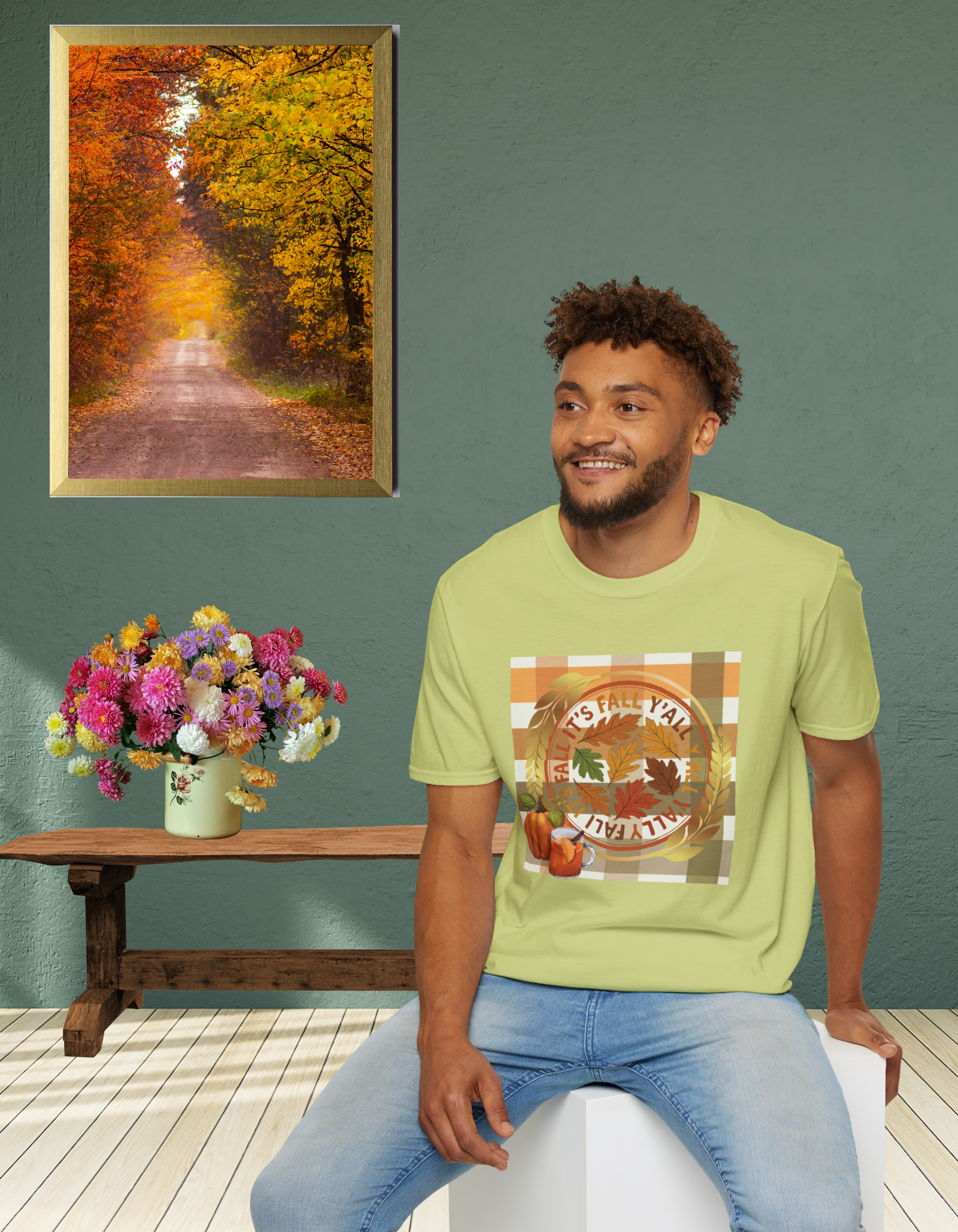 🍂 “It’s Fall Y’all” Tee, Autumn Vibes T-Shirt, Fall-Themed Tee, Unisex Casual Tee, Pumpkin Shirt, Thanksgiving Apparel, Cozy Fall Outfit
