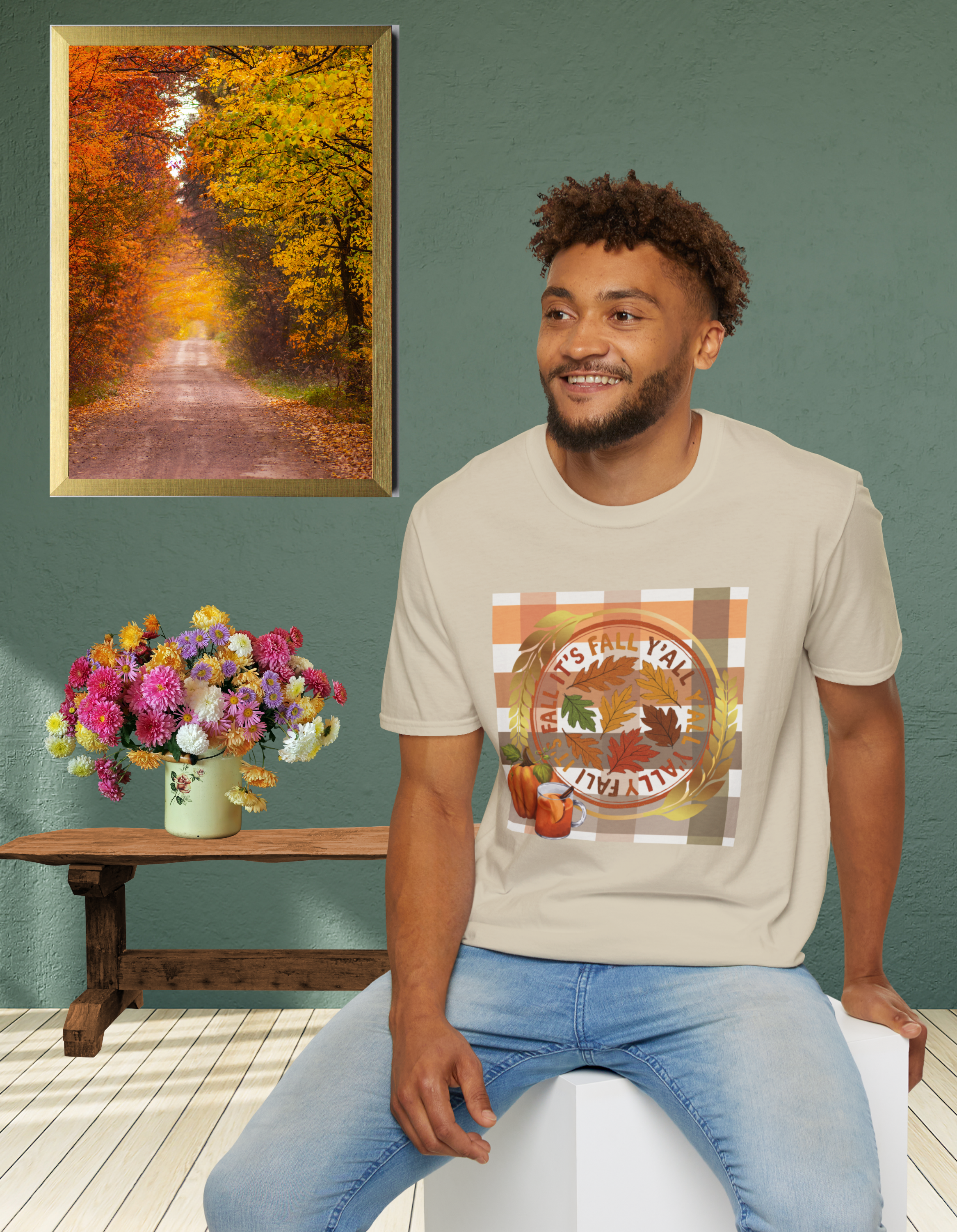 🍂 “It’s Fall Y’all” Tee, Autumn Vibes T-Shirt, Fall-Themed Tee, Unisex Casual Tee, Pumpkin Shirt, Thanksgiving Apparel, Cozy Fall Outfit