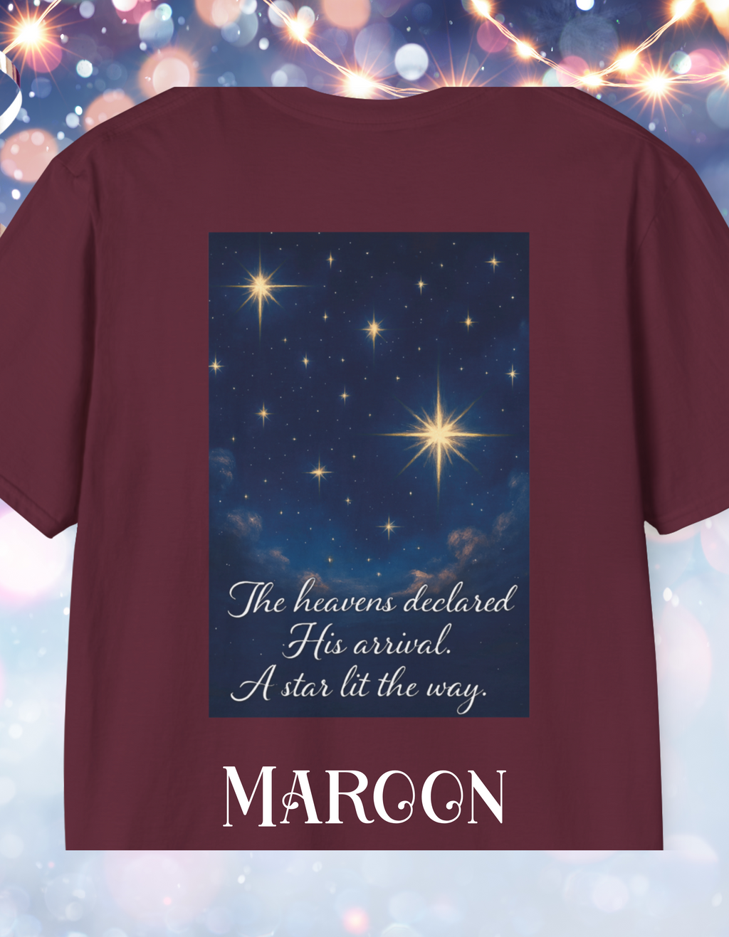 For Unto Us  T-Shirt - Perfect for Christmas, Christians, Birthday Gifts, Inspirational Fashion