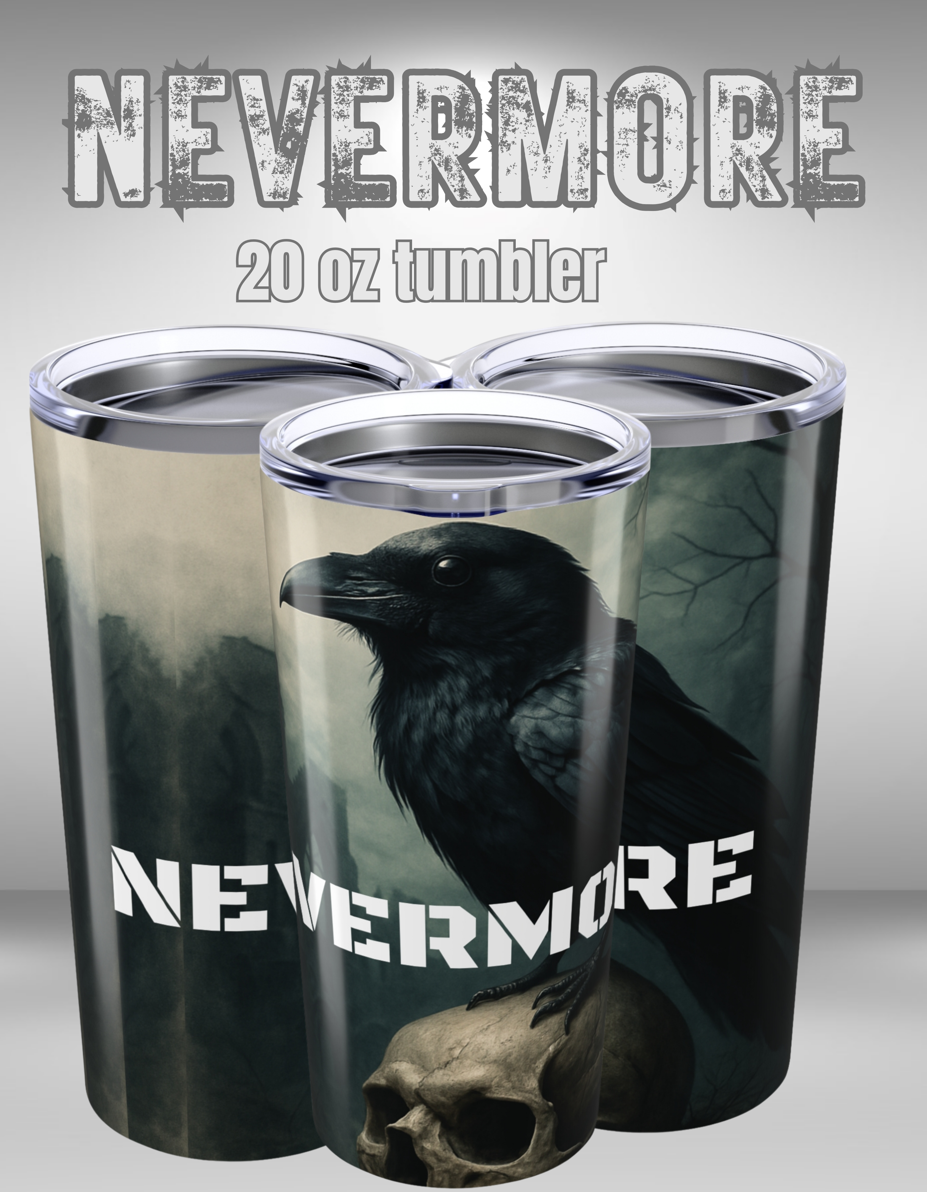 Gothic Raven Tumbler