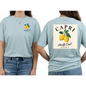 Amalfi Coast Lemon Capri Postcard T-Shirt, Front and Back Design, Comfort Colors 1717, sizes S-4X