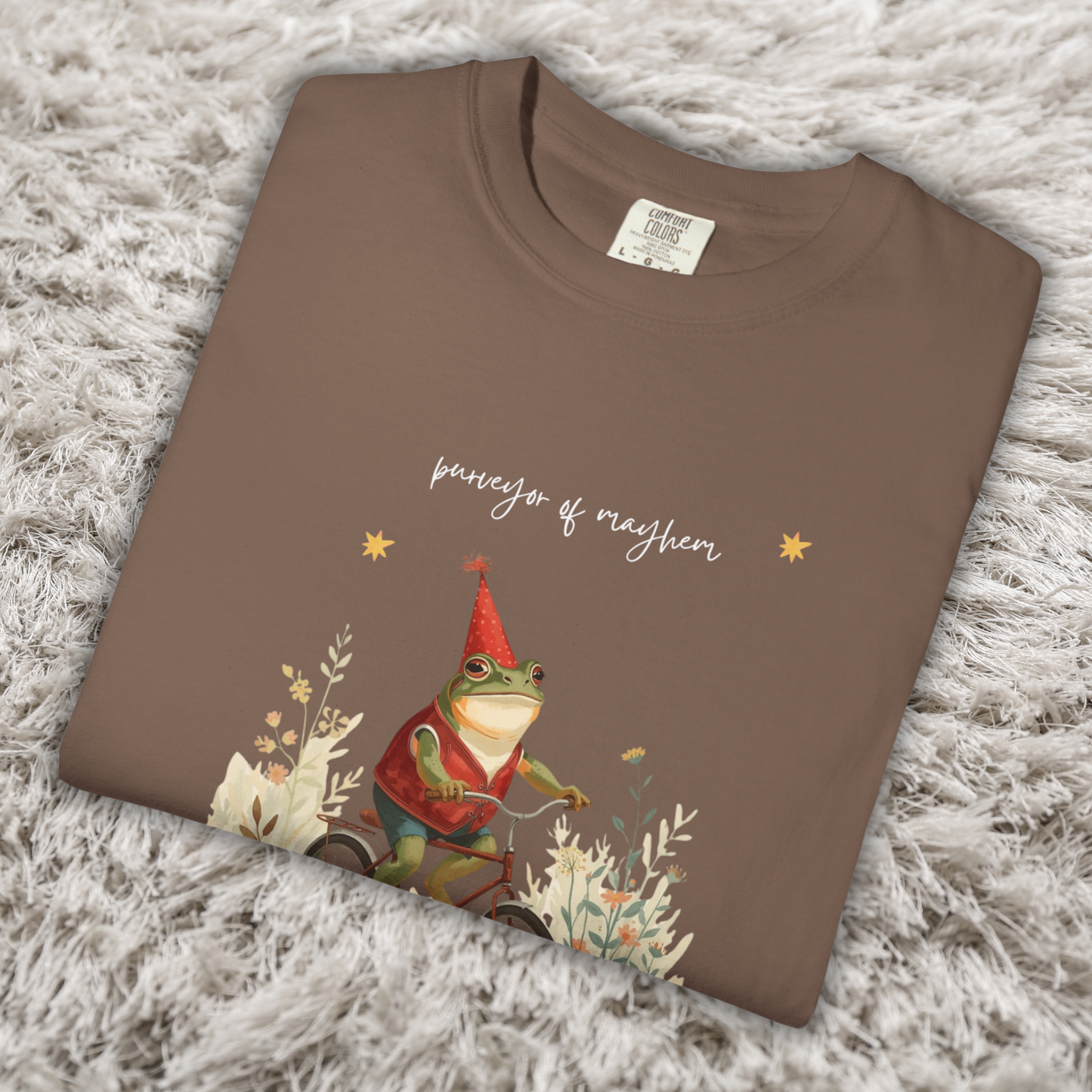 Comfort Colors 1717 Purveyor of Mayhem Frog Wizard Bike Tee