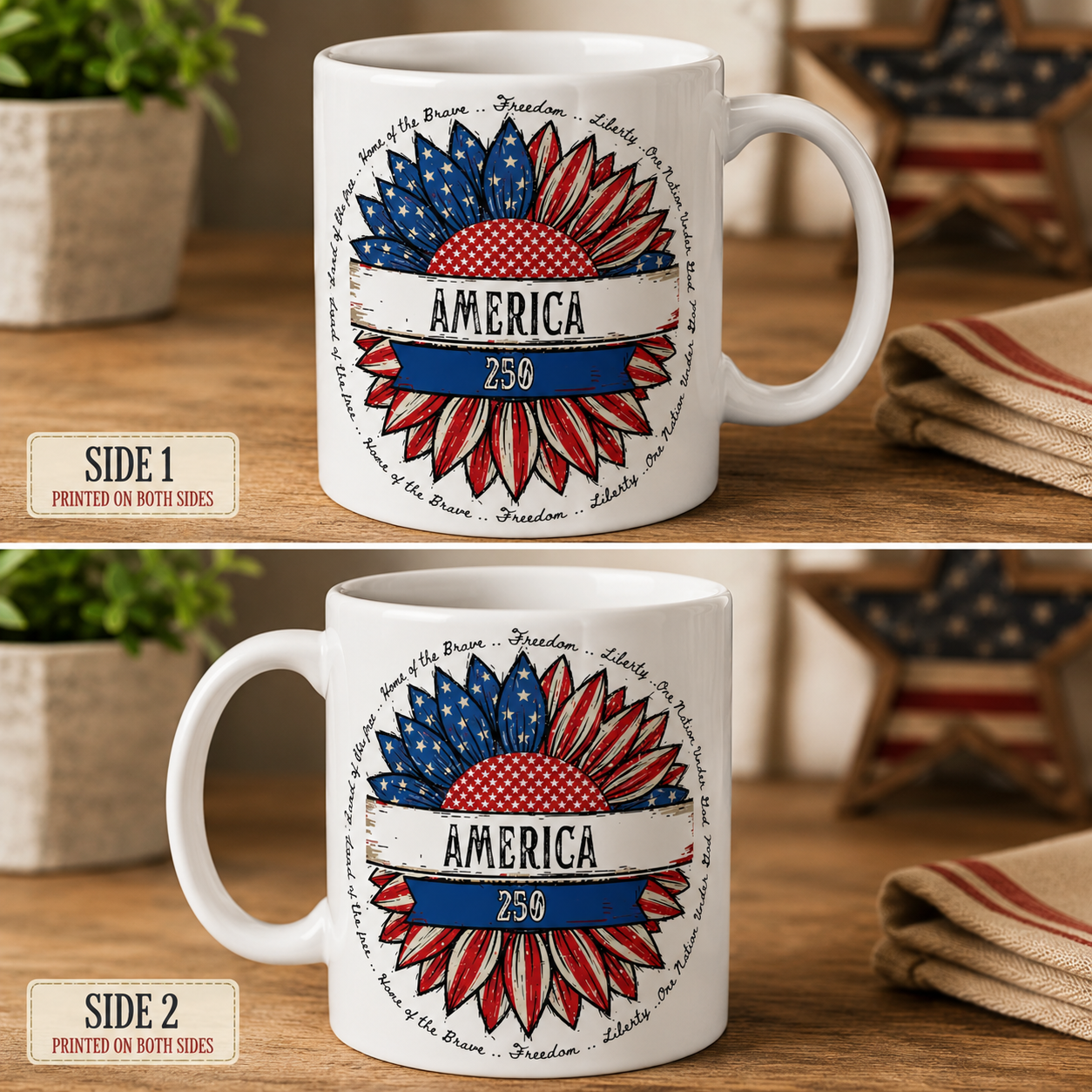 America 250 Ceramic Mug, (11oz, 15oz)