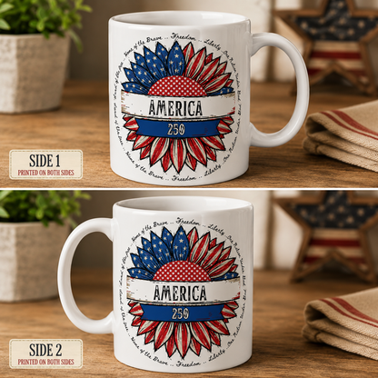 America 250 Ceramic Mug, (11oz, 15oz)
