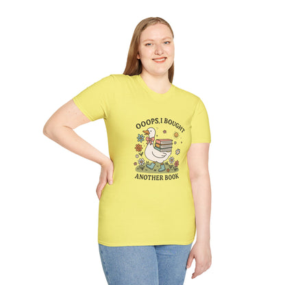 “Ooops, I Bought Another Book Shirt – Cute Duck Book Lover Tee, Vintage Bookworm Aesthetic T-Shirt, Reader Gift for Women & Teens”