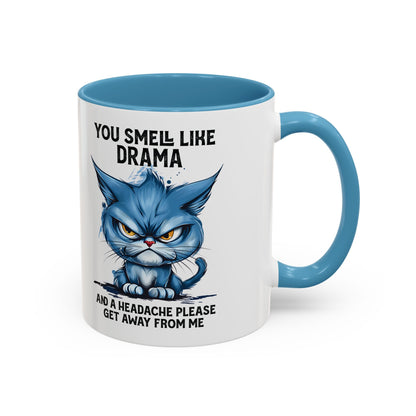 You Smell Like Drama Mug — Grumpy Cat Coffee Cup (11/15oz)