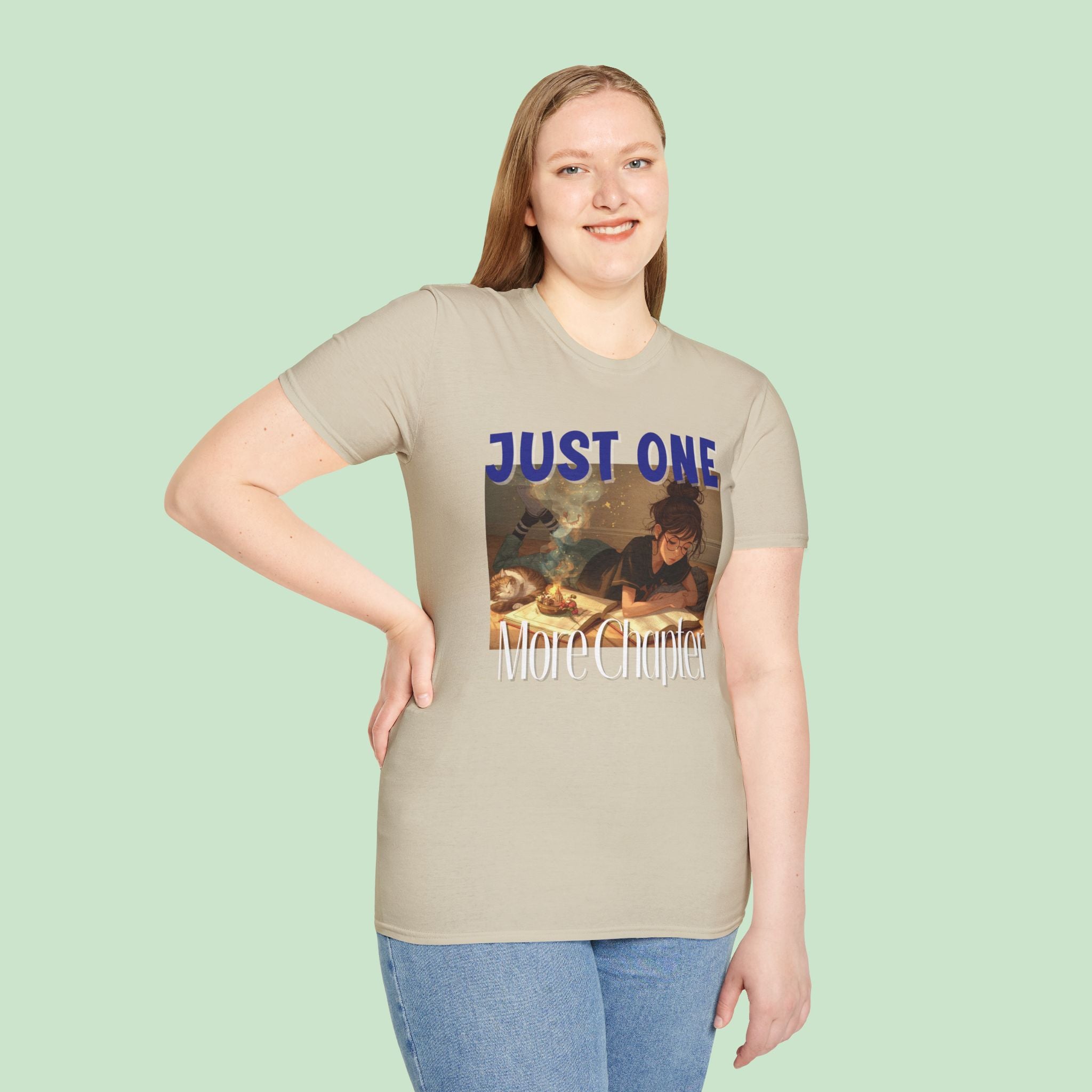 Booklovers T-Shirt - Just One More Chapter, Book Lover Gift, Literary Tee, Cozy Reading Shirt, Bookish Apparel