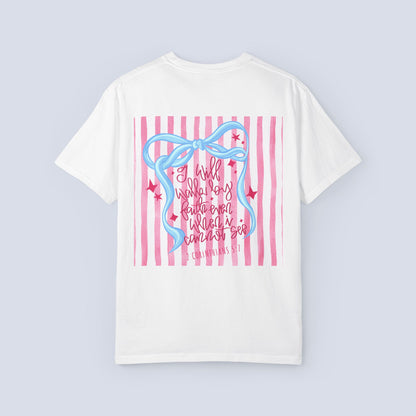I Will Keep Walking By Faith Ribbon Graphic T-Shirt