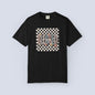 Blessed Checkerboard Floral Shirt | Retro Aesthetic Graphic Tee | Cute Trendy Boutique T-Shirt | Comfort Colors 1717 Unisex Tee