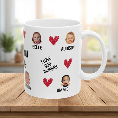 Personalized Photo Mug for Mom — Custom Kids’ Names & Photos (11oz/15oz)