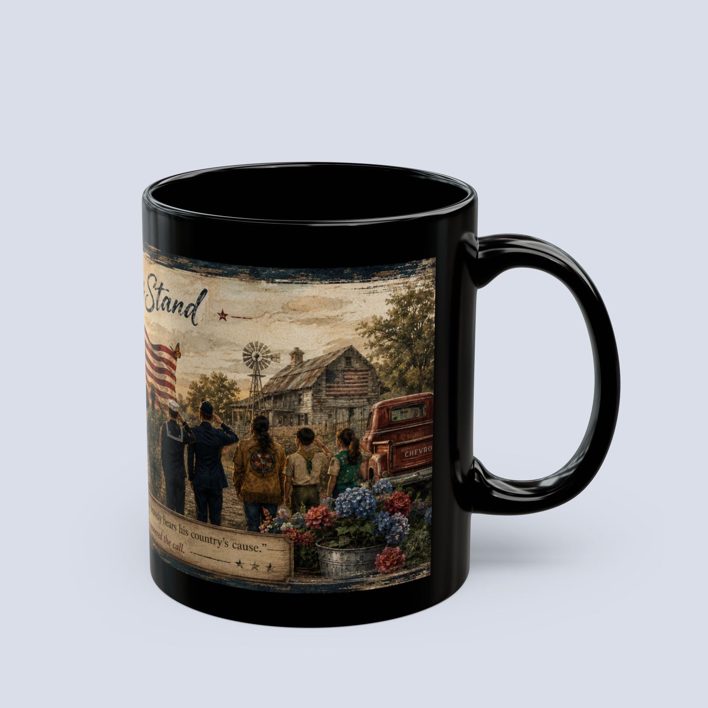 Still They Stand Mug — Patriotic Veteran Tribute Coffee Mug