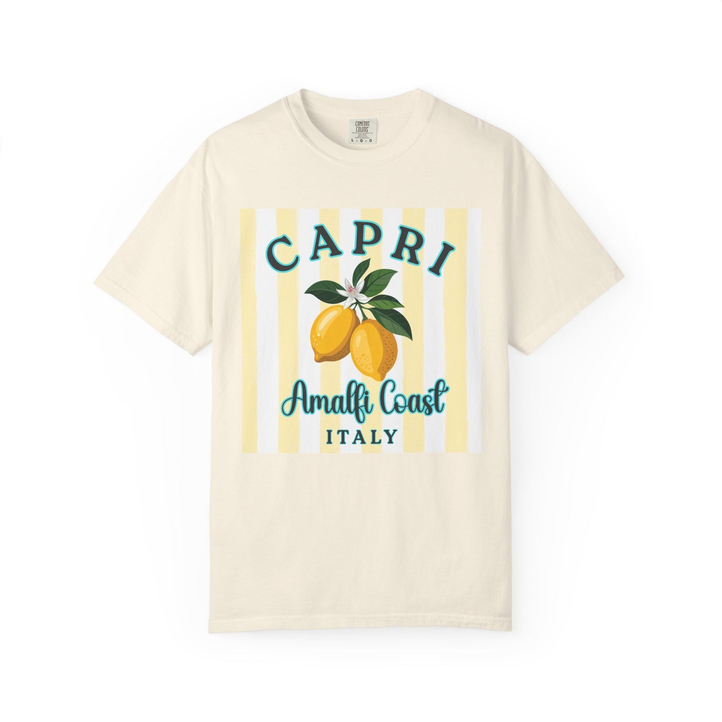 Capri Lemon Shirt, Amalfi Coast Italy Tee, Italian Summer Aesthetic Shirt, Lemon Graphic Tee, Vacation Outfit, Coastal European Style