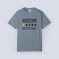Adulting Would Not Recommend Funny 1-Star Review T-Shirt