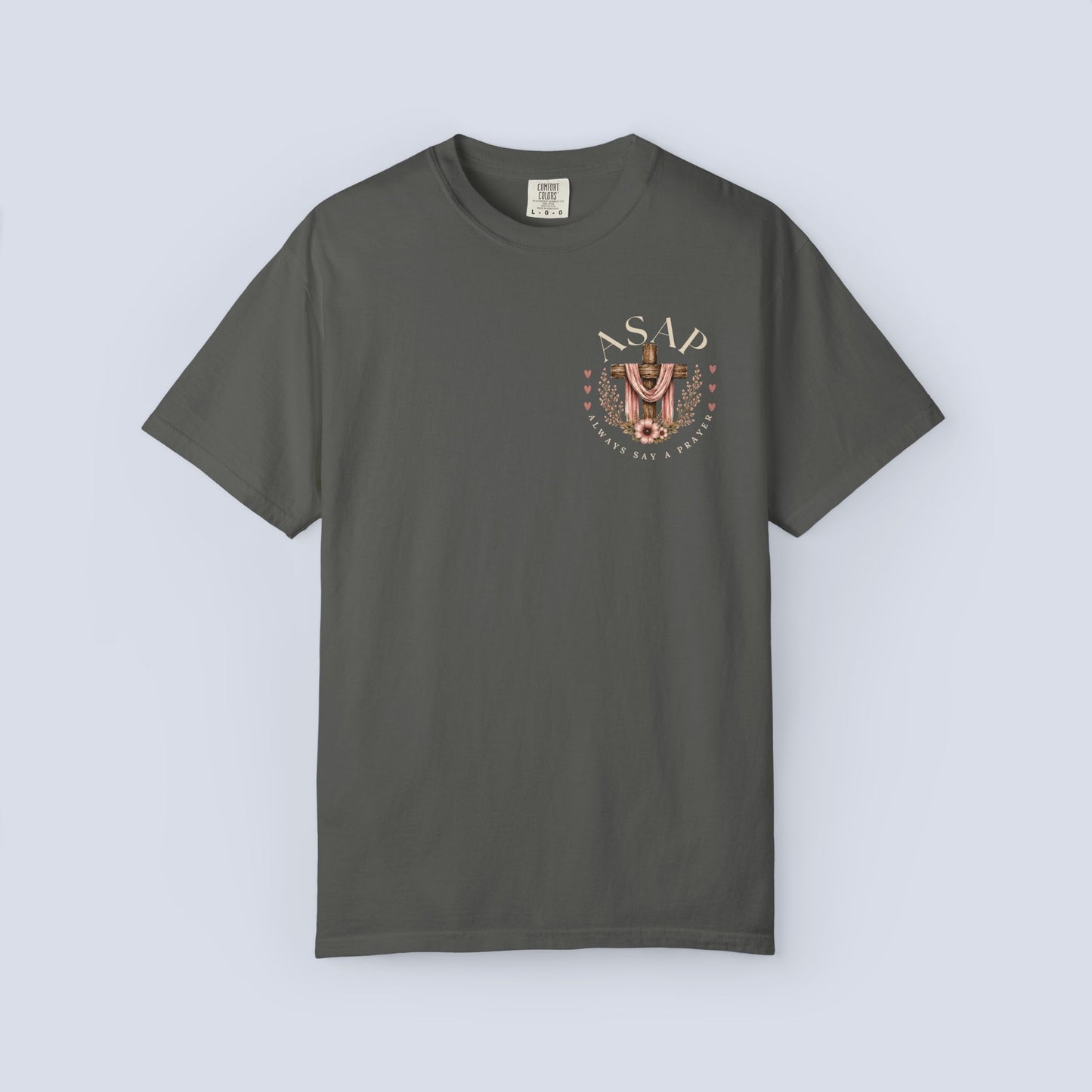 ASAP "Always Say A Prayer" T-Shirt — Christian Cross Graphic Tee