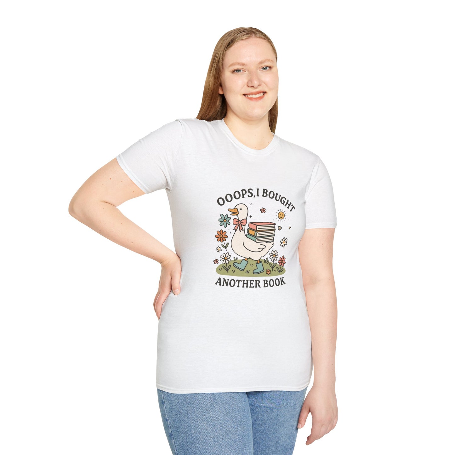 “Ooops, I Bought Another Book Shirt – Cute Duck Book Lover Tee, Vintage Bookworm Aesthetic T-Shirt, Reader Gift for Women & Teens”