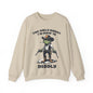 Funny Frog Sweatshirt – Cozy Crewneck with Cowboy Boots & Cheeky Quote “The Only Squat I’m Doin’ is Diddly” – Humorous Casual Fleece Pullover