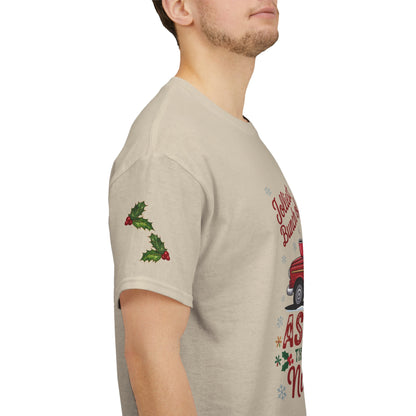 Christmas Naughty List T‑Shirt — "Jolliest Bunch of Assholes This Side of the Nuthouse" Holiday Tee