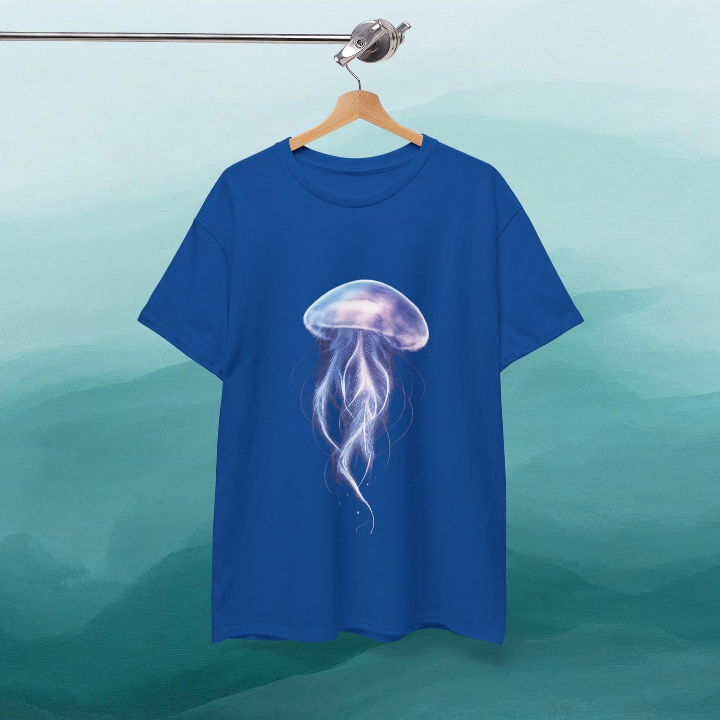 Bioluminescent Jellyfish T-Shirt | Glow Ocean Tee | Vaporwave Aesthetic | Gildan 5000