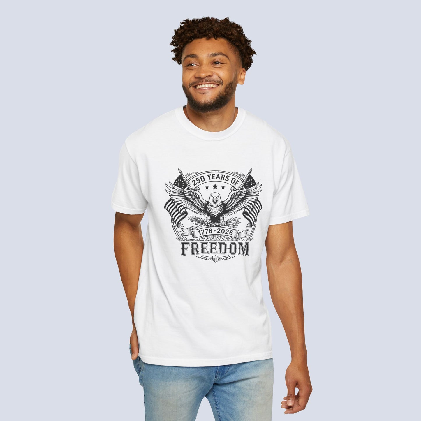 Ink Print Freedom 250th Anniversary Eagle T-Shirt