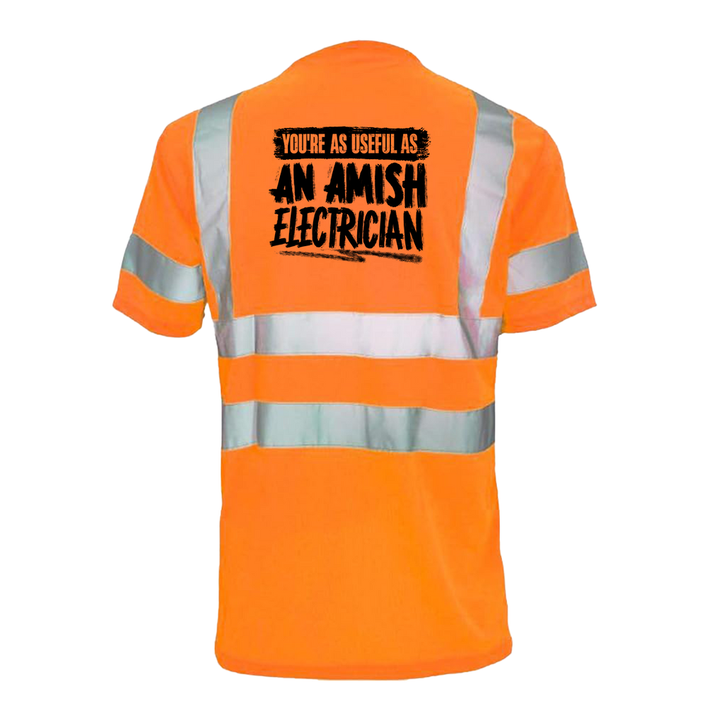 Amish Electrician - Reflective Safety T-Shirt