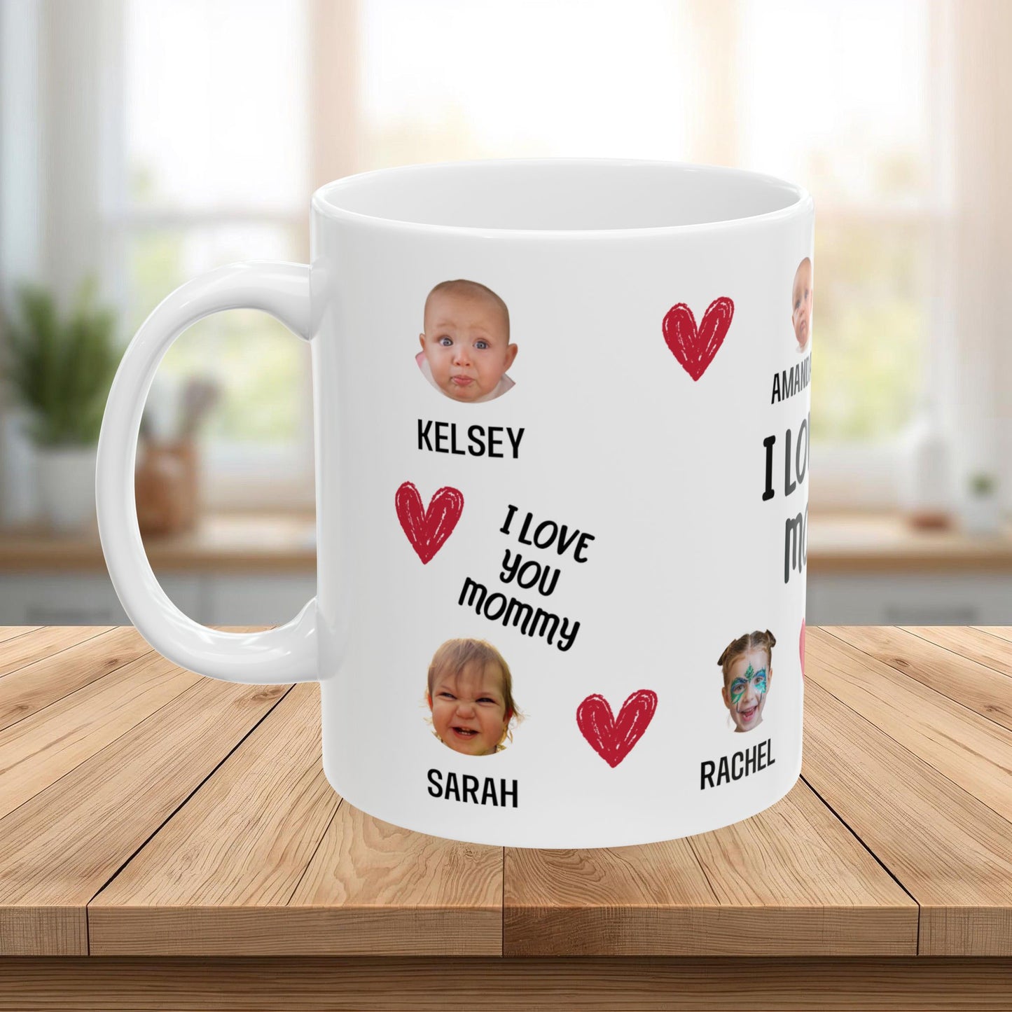 Personalized Photo Mug for Mom — Custom Kids’ Names & Photos (11oz/15oz)