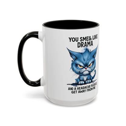 You Smell Like Drama Mug — Grumpy Cat Coffee Cup (11/15oz)