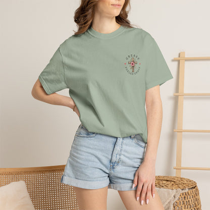 God Is Good All the Time T-Shirt – Christian Faith Tee with Cross & Heart Design, Inspirational Religious Shirt for Everyday Wear