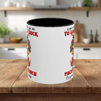 Funny 'To Give a Duck' Accent Coffee Mug – Pack-a-Lunch Sarcastic Gift (11/15oz)