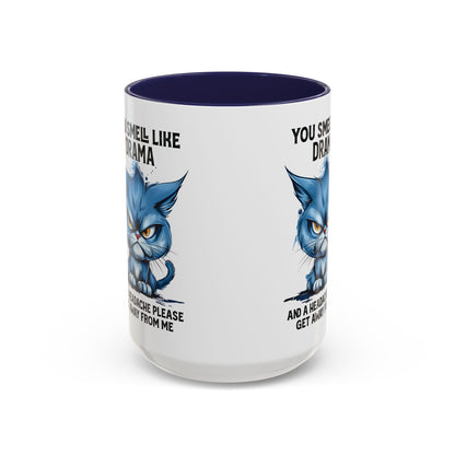 You Smell Like Drama Mug — Grumpy Cat Coffee Cup (11/15oz)