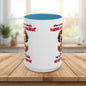 Coffee Mug — Funny Duck Design "When a Woman Laughs During an Argument"