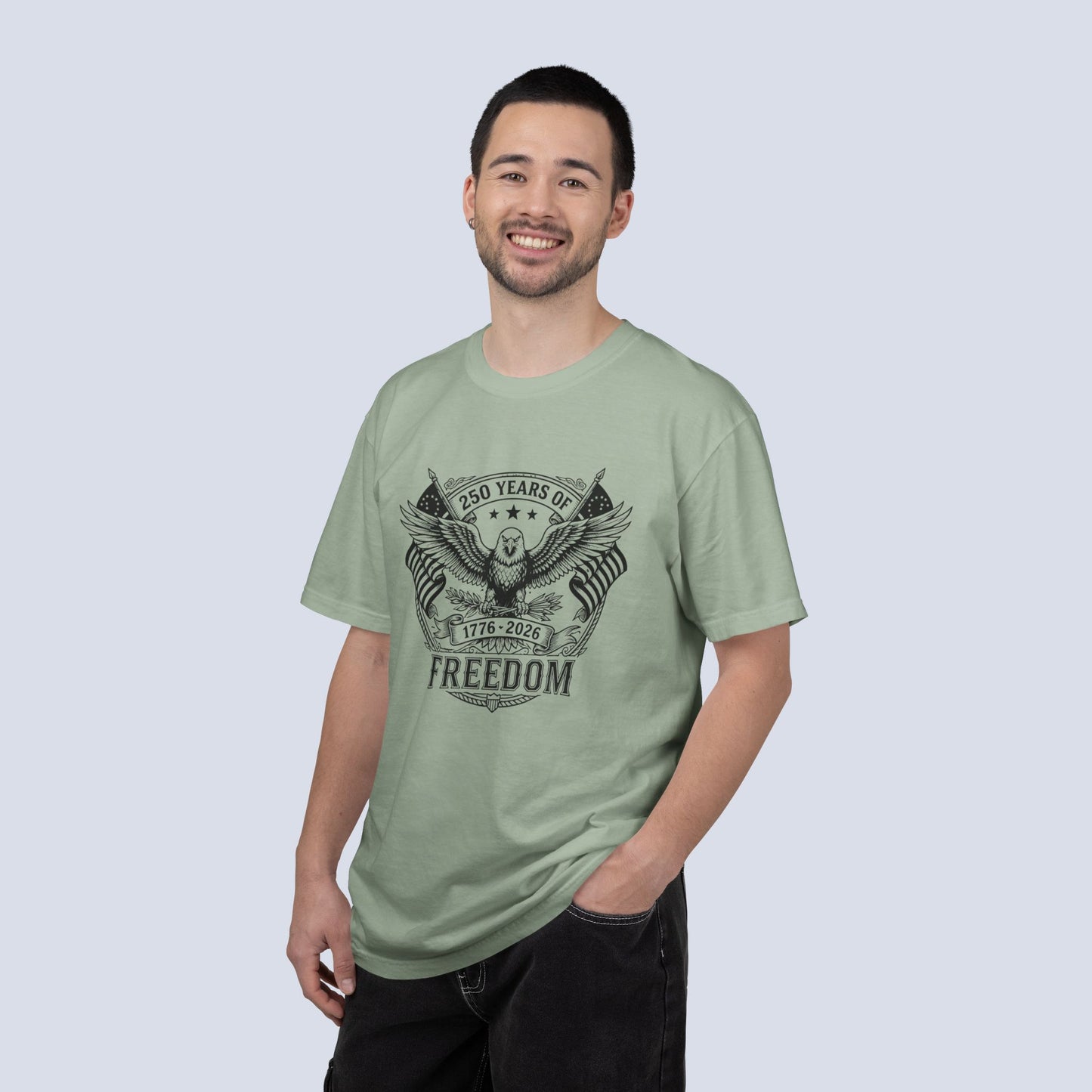 Ink Print Freedom 250th Anniversary Eagle T-Shirt
