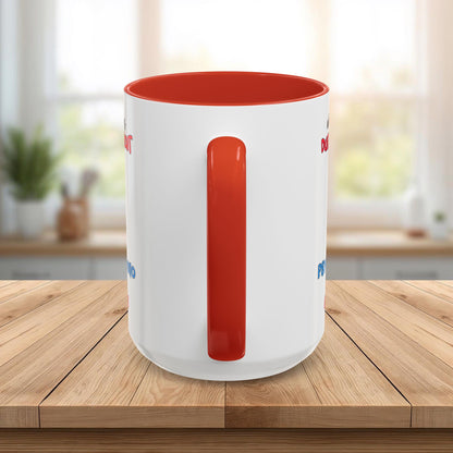 Coffee Mug — Funny Duck Design "When a Woman Laughs During an Argument"