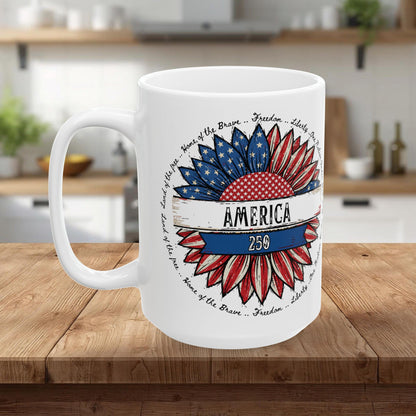 America 250 Ceramic Mug, (11oz, 15oz)