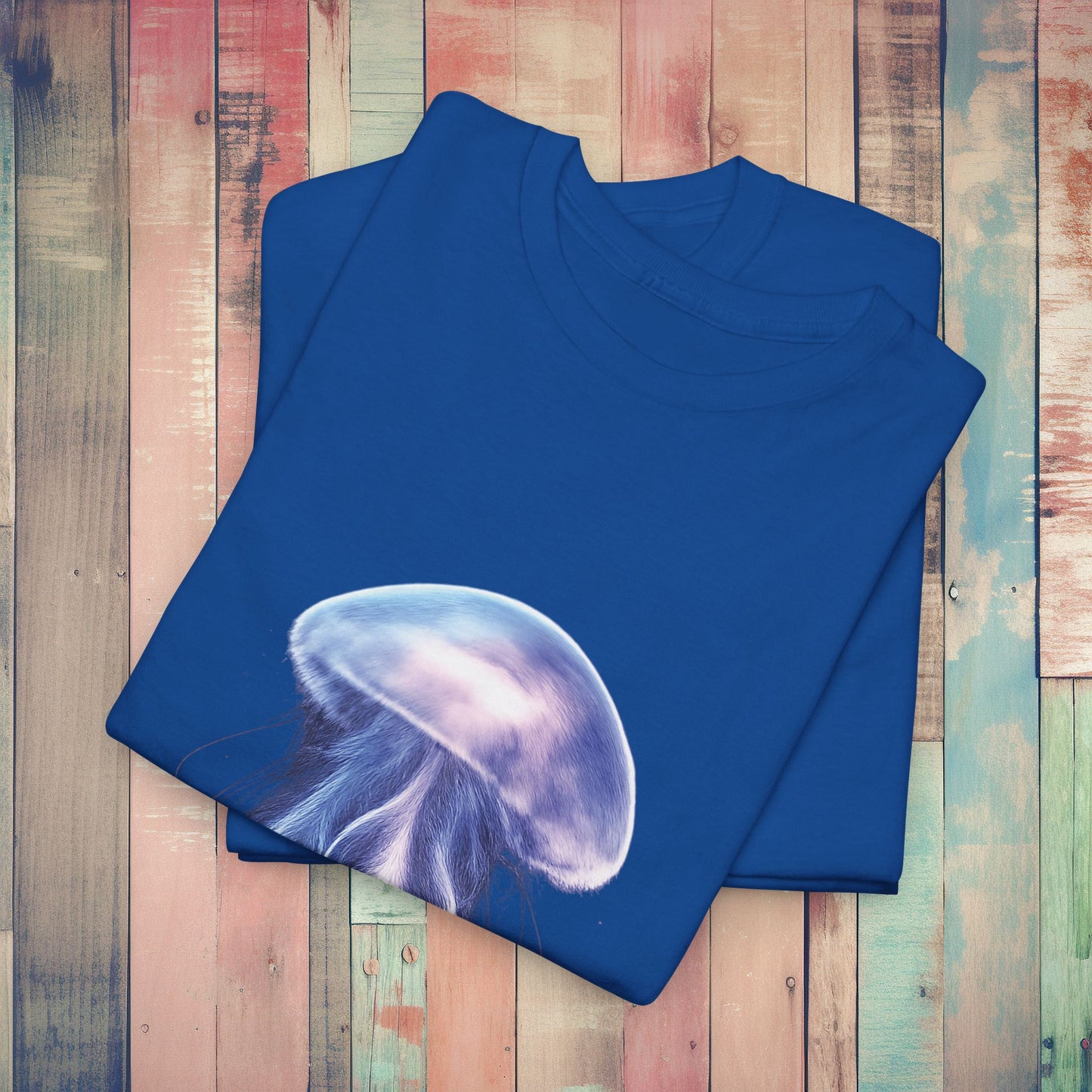 Bioluminescent Jellyfish T-Shirt | Glow Ocean Tee | Vaporwave Aesthetic | Gildan 5000