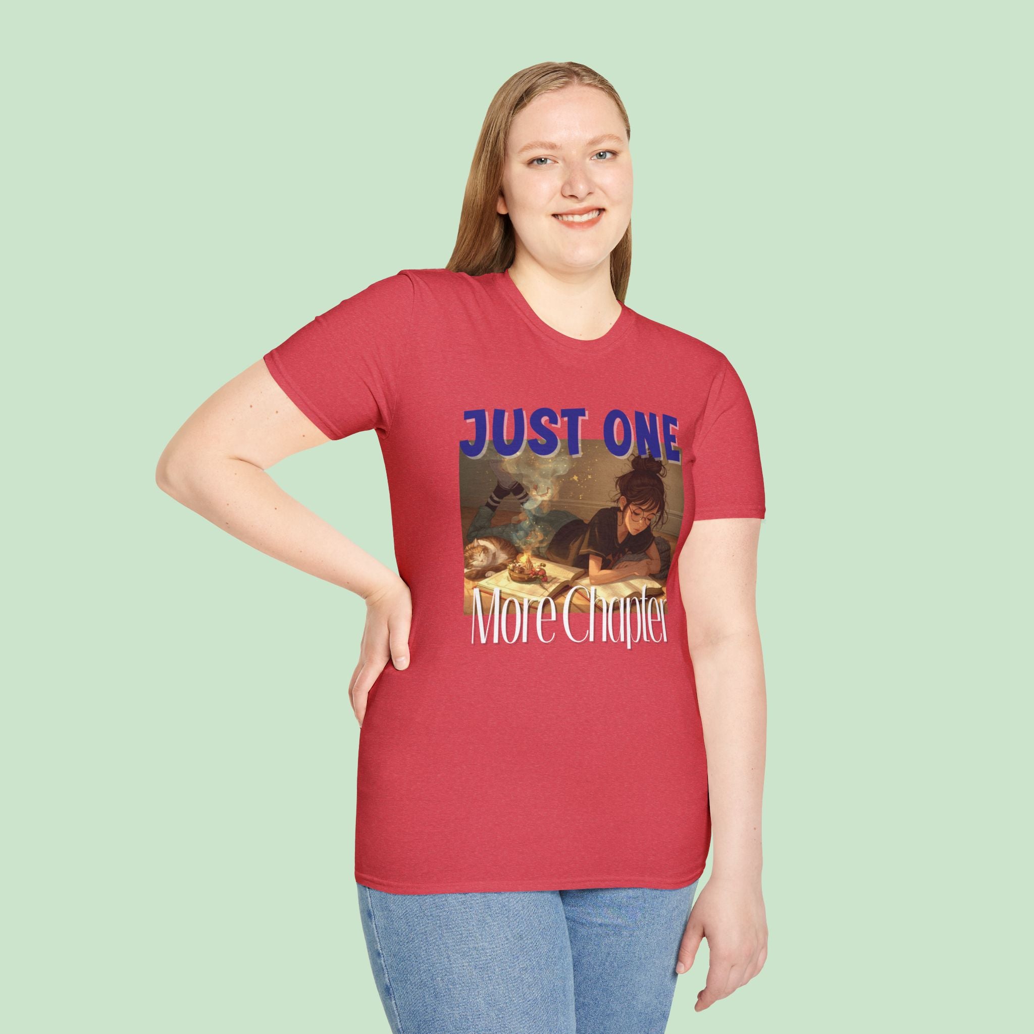 Booklovers T-Shirt - Just One More Chapter, Book Lover Gift, Literary Tee, Cozy Reading Shirt, Bookish Apparel
