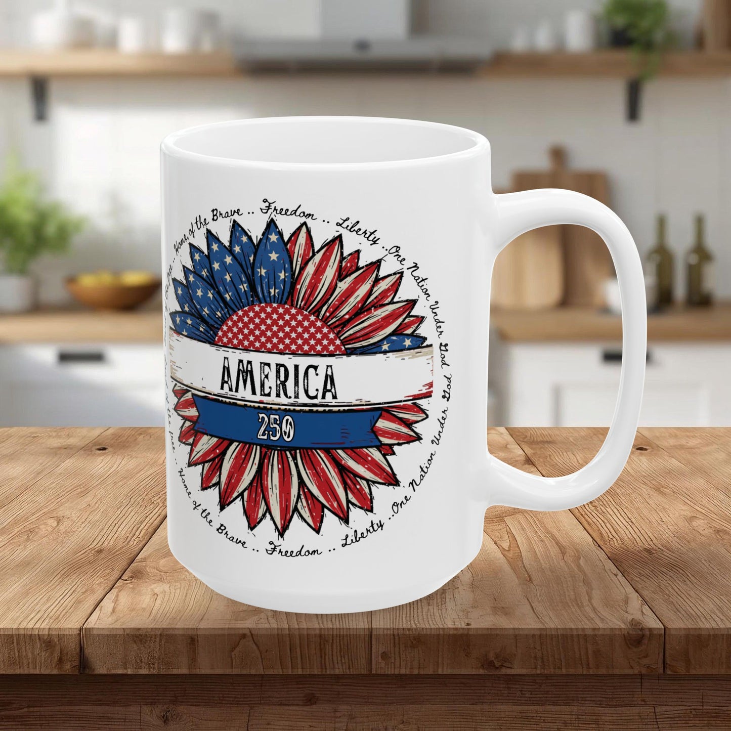 America 250 Ceramic Mug, (11oz, 15oz)