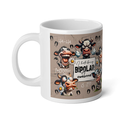 Funny Mental Health Jumbo Mug — 20oz Inspirational Coffee Cup
