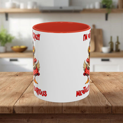 Funny Duck Accent Coffee Mug — "I'm Not Crazy, I'm Mentally Hilarious" (11/15oz)