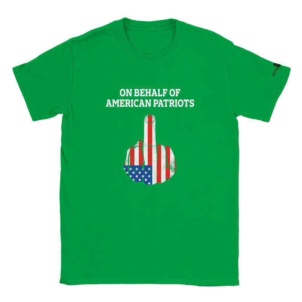 American Patriot 1-Finger Salute – Only Dads T-Shirt