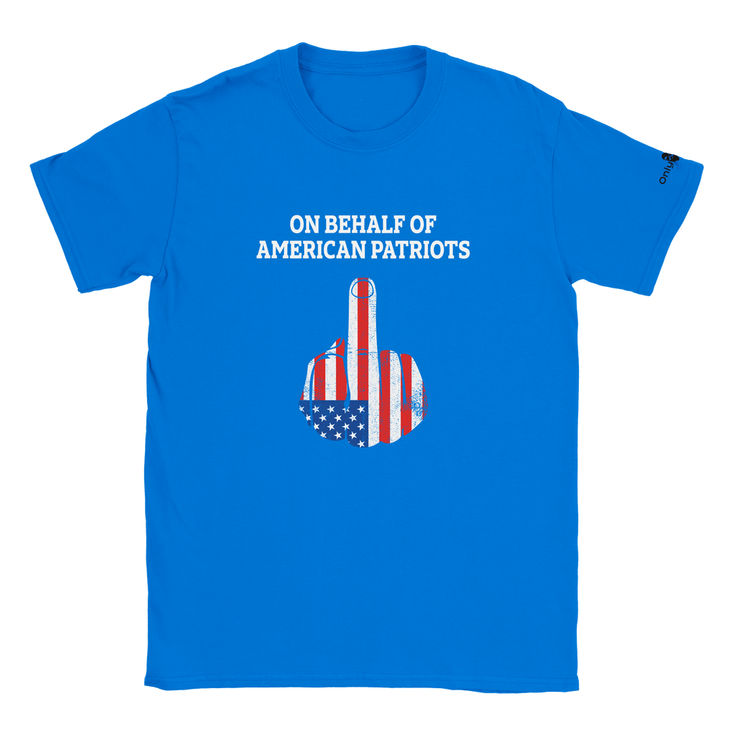 American Patriot 1-Finger Salute – Only Dads T-Shirt