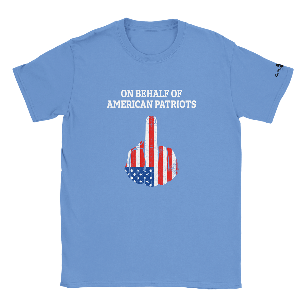 American Patriot 1-Finger Salute – Only Dads T-Shirt