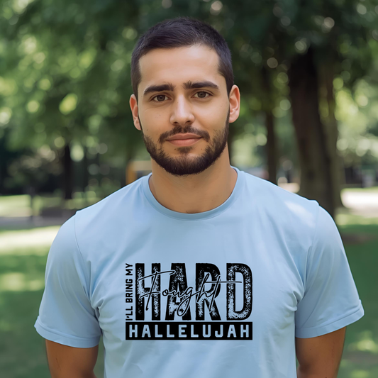 Hard Fought Hallelujah Heavyweight Unisex Crewneck T-shirt | Gildan® 5000